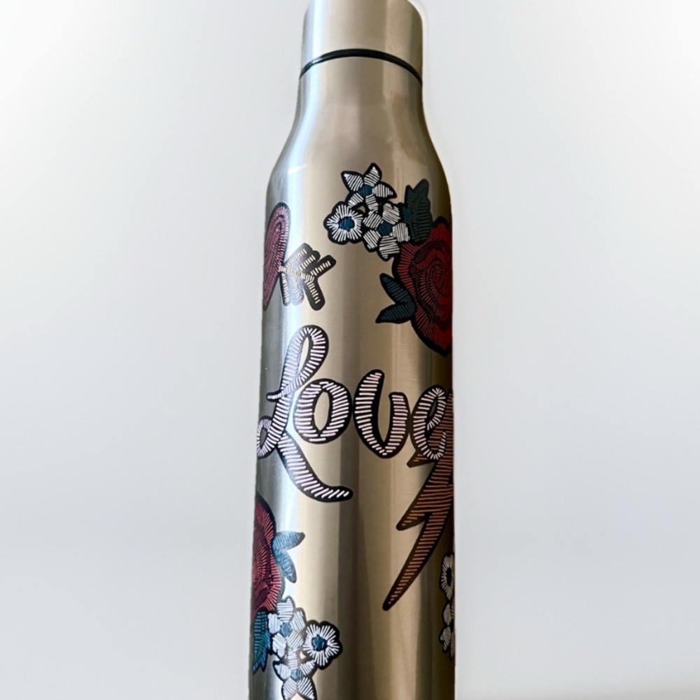 Rare Starbucks LOVE Valentine Stitch 13oz Stainless Steel Tumbler - Picture 2 of 6